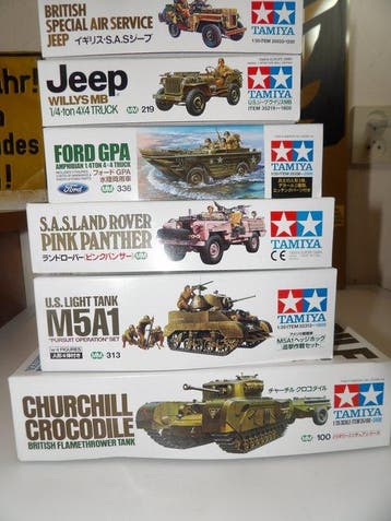 Bouwpakket (6) - Tamiya 1:35 Bouw-kits, Nieuw