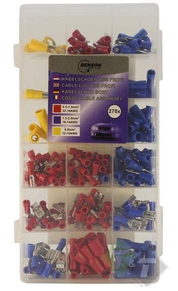 Kabelschoen Assortiment 270 Dlg - Kabelschoenen - krimpschoe, Ophalen of Verzenden, Nieuw