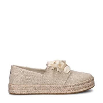 TOMS Carolina Lace up espadrilles voor dames in het Goud, Overige kleuren, Verzenden, Nieuw, TOMS