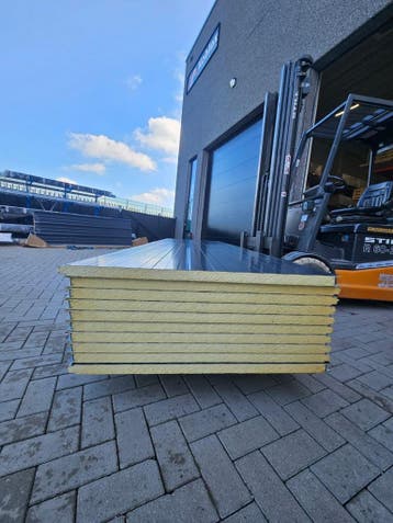 Wandpanelen, Gevelpanelen, sandwichplaten, 40 en 60 mm, Nieuw
