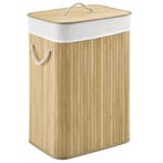 Bamboe Wasmand Curly - 72 L - Natuur - Uitneembare Waszak, Verzenden, Nieuw