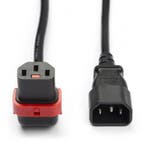 C14 naar C13 kabel | ACT | 2 meter (Omhoog, IEC lock), Verzenden, Nieuw