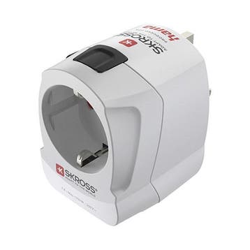 Wereldstekker met USB | Hama | Pro Light AC | Type C, E en F, Verzenden, Nieuw