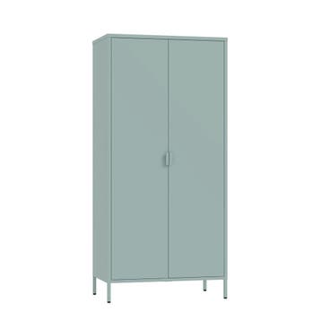 Kledingkast Esteli 2-deurs 170x80x45 cm mintgroen [en.casa], Verzenden, Nieuw