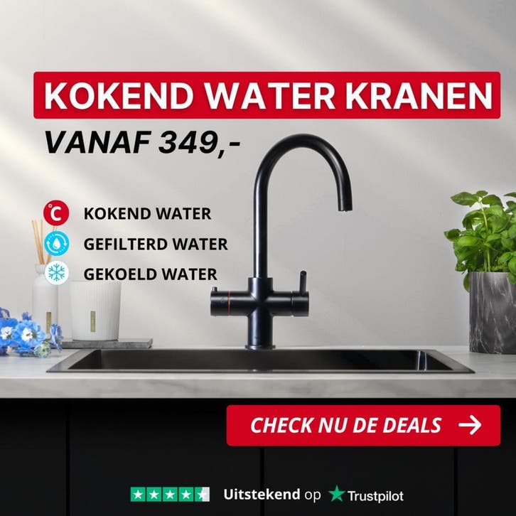 Cooker kraan set vanaf 349,- | Kokend, gekoeld, gefilterd, Huis en Inrichting, Keuken | Keukenbenodigdheden, Nieuw, Ophalen of Verzenden