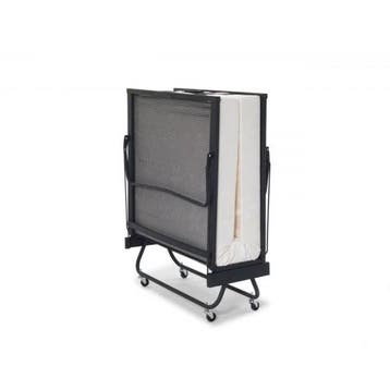 Vouwbed spiraal 1 persoon - Logeerbed  met matras, Ophalen of Verzenden, Nieuw, Eenpersoons