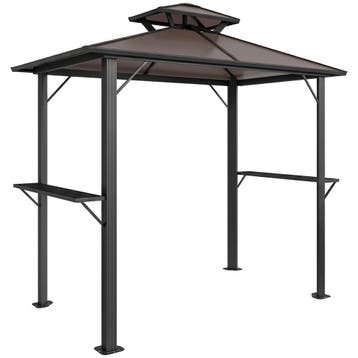 Grillpaviljoen 2,5 X 1,5 M, Waterdicht Grillafdak Met Dubbel, Tuin en Terras, Verzenden