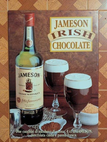 Jameson Ierse whisky - Reclamebord - Metaal, Antiek en Kunst