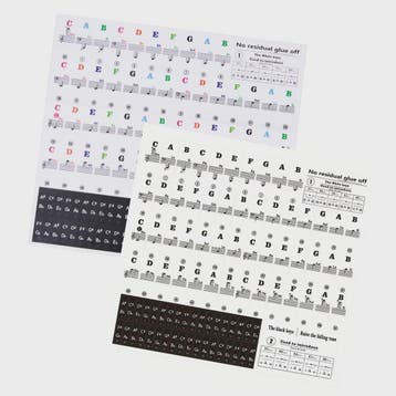 Verwijderbare Piano Toets Stickers met Muzieknoten - Leer Sn, Verzenden, Nieuw
