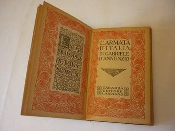 Italië - Gabriele DAnnunzio Boek De Italiaanse Armata -