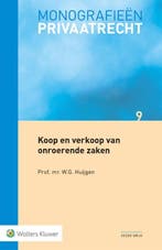 Koop en verkoop van onroerende zaken 9789013168877, Zo goed als nieuw