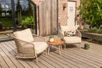 4SO Puccini/Mindo loungestoelen set - Latte, Verzenden, Nieuw, Hout, Loungeset