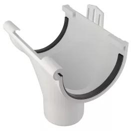 NICOLL Techtan LG25 PVC-Ti centraaluitloop d80 met rubber, Ophalen of Verzenden, Nieuw