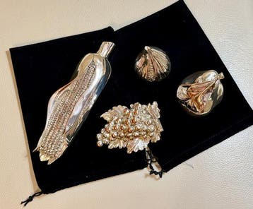 Impero Argenti - Beeldje - “Extra Large” Silver FRUIT Set