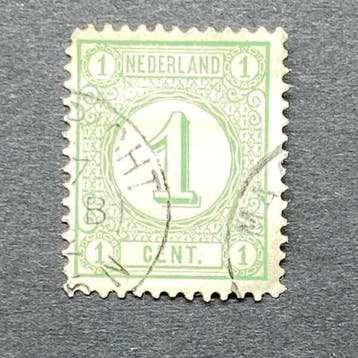 Cijfer [N.V.P.H. nr. 0031E], Postzegels en Munten, Ophalen of Verzenden, Gestempeld
