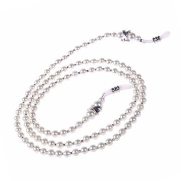 Fako Bijoux - Brillenkoord - Parels - 5mm - 75cm - Parelmoer, Verzenden, Nieuw