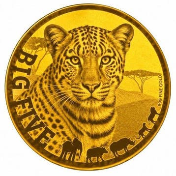 Tsjaad. 5000 Francs 1/200 oz 999 Fine Gold 5000 CFA Francs