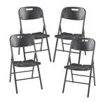 Klapstoel Ljusnarsberg set van 4 tuinstoelen 87x46x53 cm zwa, Huis en Inrichting, Stoelen, Verzenden, Nieuw