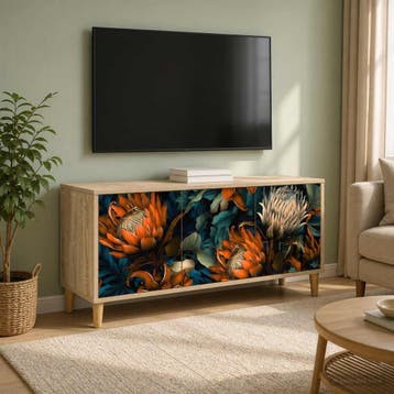 vidaXL Tv-meubel LOCHEM 102 x 33 x 50 cm Sonoma Bewerkt hout, Minder dan 50 cm, Verzenden, Nieuw, Minder dan 100 cm