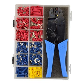 Assortimentsdoos Kabelschoenen Met Krimptang | 360-delig, Ophalen of Verzenden, Nieuw