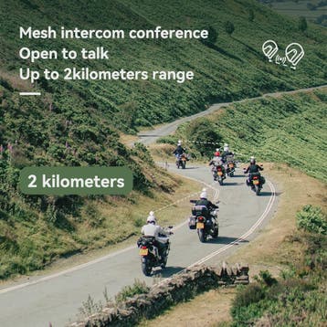Lexin MeshCom Motorfiets Intercom - Mesh & Bluetooth Communi, Verzenden, Nieuw