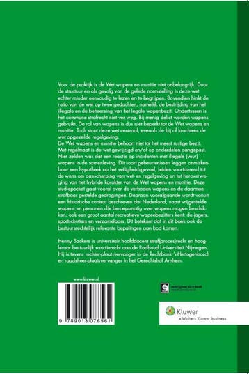 Wet wapens en munitie / Studiepockets strafrecht / 42, Boeken, Verzenden, Gelezen, H.J.B. Sackers