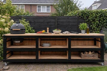 Buitenkeuken Staalo - Industrieel Design  en Stalen Frame, Huis en Inrichting, Nieuw