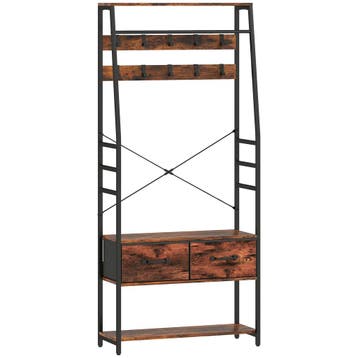 Garderobe Met Schoenenrek, Kapstok Met Zitbank, 10 Haken, 2, Verzenden, Nieuw