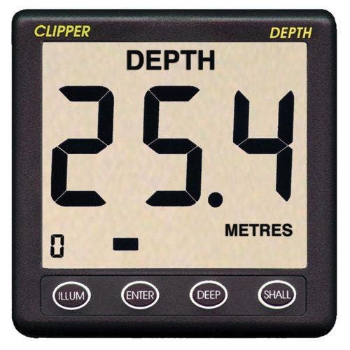 Nasa Clipper dieptemeter set - instelb. dieptemeting - alarm, Watersport en Boten, Navigatiemiddelen en Scheepselektronica, Ophalen of Verzenden
