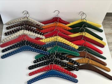Kapstok - Hout, metaal, skai - 28 Vintage Kledinghangers