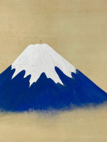 Berg Fuji — Rol door Nany, Kleur op Zijde - Zijde - Nany