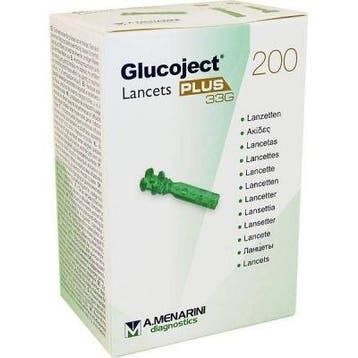 Glucoject Plus lancetten 33G - 200 stuks, Diversen, Verzenden, Nieuw