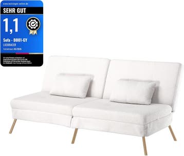 Slaapbank 2 persoons - Logeerbed - Bedbank - 184x102x42 cm -, Verzenden, Zo goed als nieuw