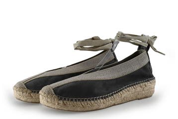 Shabbies Amsterdam Espadrilles in maat 39 Grijs, Shabbies Amsterdam, Verzenden, Zo goed als nieuw, Grijs