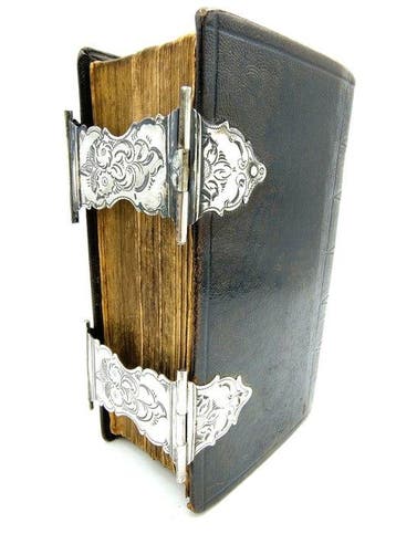 Bijbel met zilveren sloten, A.J. Nobel, Schoonhoven, 1867 -