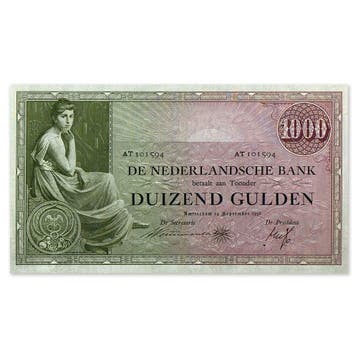 1000 Gulden Grietje Seel 1926 Zfr, Verzenden