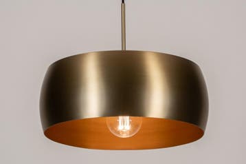 Rietveld Hanglampen - Goud - Metaal, Verzenden, Nieuw