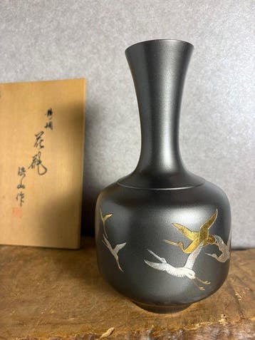 Vaas - Koper - Japan - Kozan Copper Vase, Antiek en Kunst