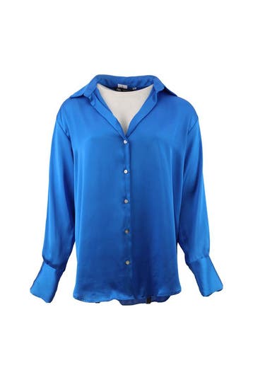 Zara Blouse in maat M Blauw, Zara, Verzenden, Zo goed als nieuw, Blauw