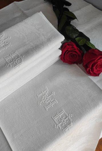 Servet (6) - 88 cm - 65 cm - Bruidsuitzet