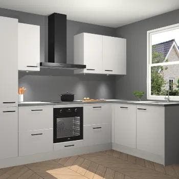 Zijdegrijze keuken Bazel 112818, Verzenden, Nieuw