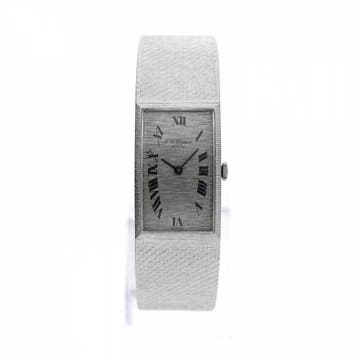 Chopard 18ct. Tank Classic 7146; 18 Karaat Witgouden Dres..., Overige merken, Polshorloge, Overige materialen, Ophalen of Verzenden