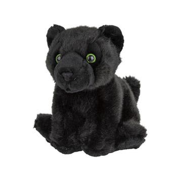 Nature Planet panter knuffel - pluche - zwart - 18 cm, Verzenden, Nieuw