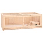 vidaXL Hamsterkooi 104x52x38 cm massief vurenhout, Verzenden, Nieuw