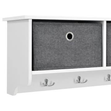 Wandkapstok kapstok met 3 manden 30x100x20 cm, Huis en Inrichting, Kasten | Kledingkasten, Verzenden, Nieuw
