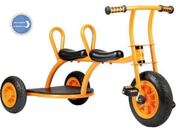 Top Trike - Dreirad Taxi - Duwstang Veiligheidsgordel - Geel, Verzenden, Nieuw, Top Trike