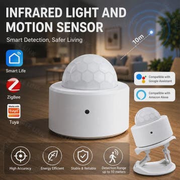 ZigBee 3.0 PIR Bewegingsmelder - Draadloze Slimme Thuisbevei, Verzenden, Nieuw