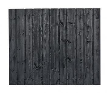 Schutting Tuinscherm Dresden 150x180cm Zwart Gespoten Grenen, 1 tot 2 meter, Minder dan 3 meter, Nieuw, Ophalen of Verzenden