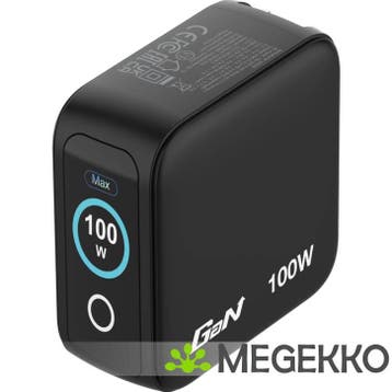 Verbatim Mini GaN Oplader 100W met Display, Verzenden, Nieuw, Verbatim