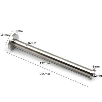 Kledingstang voor aan de Muur 20cm Zilver, Verzenden, Nieuw